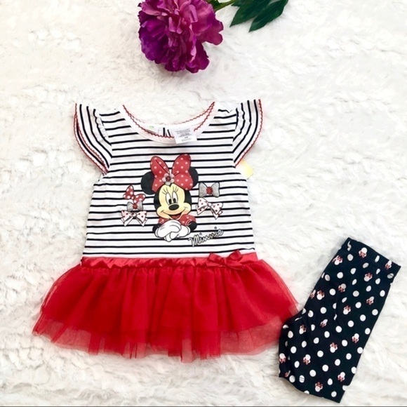disney Minnie Mouse Tunic and Shorts - Picture 1 of 1
